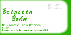 brigitta bohn business card